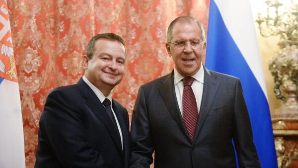 Ministri spoljnih poslova Srbije i Rusije, Ivica Dačić i Sergej Lavrov - Sputnik Srbija