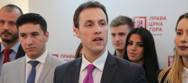 Marko Milačić lider Prave Crne Gore - Sputnik Srbija