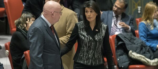 Niki Hejli Vaslij Nebenzja Niki Hejli Vaslij Nebenzja - Sputnik Srbija