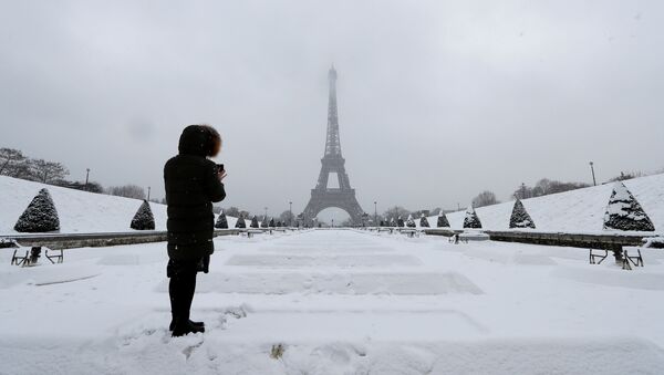 Париз под снегом - Sputnik Србија