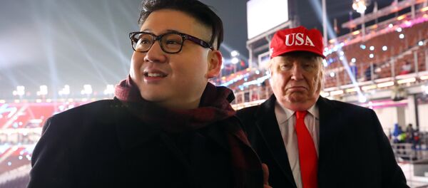 Dvojnici Kim Džong Una i Donalda Trampa Dvojnici Kim Džong Una i Donalda Trampa - Sputnik Srbija