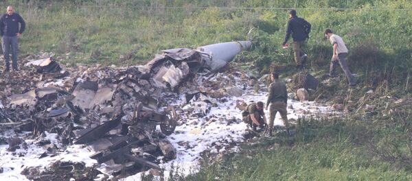 Izraelski F-16 koji je oborila sirijska armija - Sputnik Srbija