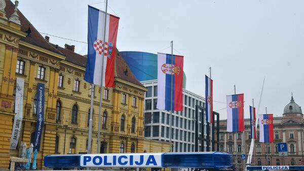 Загреб приликом доласка председника Србије Александра Вучића - Sputnik Србија