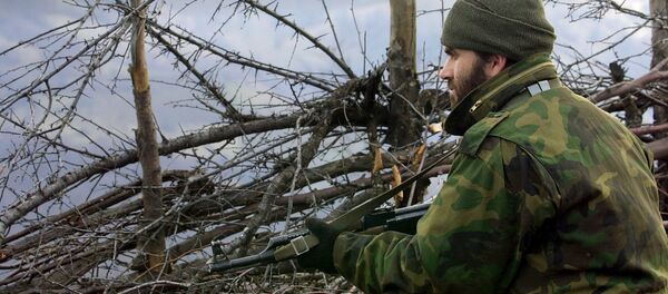 Pripadnik tzv. Oslobodilačke vojske Kosova na položaju u Makedoniji, 2001. godina - Sputnik Srbija