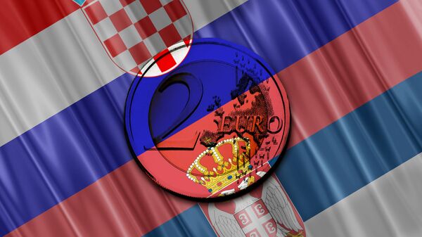 Srbija Hrvatska zastave - Sputnik Srbija