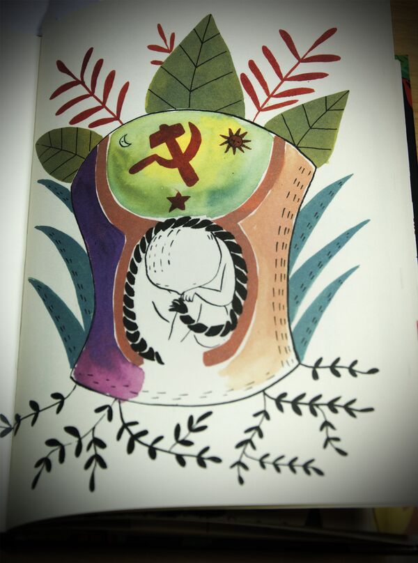 Илустрација из књиге Марије Хесе „Фрида Кало: Једна биографија“ - Sputnik Србија