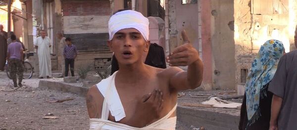 Последице ракетних напада на четврти  у Дејр ел Зор - Sputnik Србија