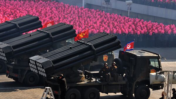 Војна парада у Пјонгјангу, Северна Кореја - Sputnik Србија