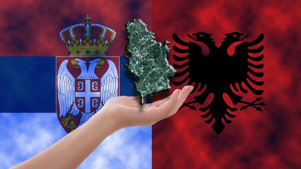 Srbija Albanija - ilustracija - Sputnik Srbija