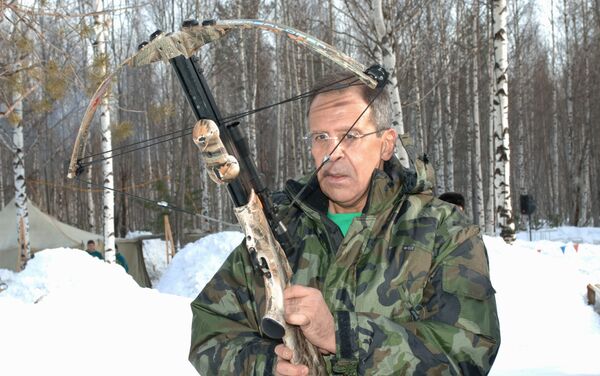 Ministar spoljnih poslova Ruske Federacije Sergej Lavrov u lovu. - Sputnik Srbija