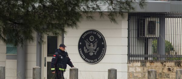 Ambasada SAD u Podgorici posle napada - Sputnik Srbija