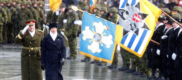 Predsednica Estonije Kersti Kaljulaid na paradi povodom Dana nezavisnosti u Talinu - Sputnik Srbija