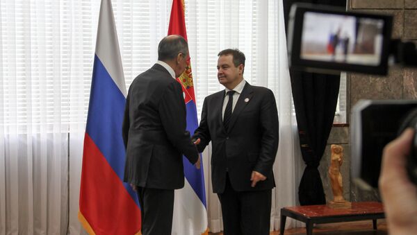 Министар спољних послова Русије Сергеј Лавров са колегом Ивицом Дачићем - Sputnik Србија