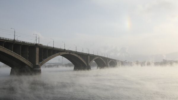 Комунални мост преко реке Јенисеј, Сибир - Sputnik Србија