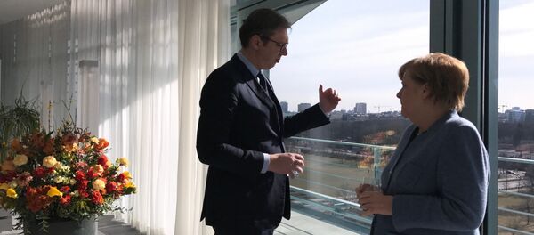 Председник Србије Александар Вучић и немачка канцеларка Ангела Меркел - Sputnik Србија