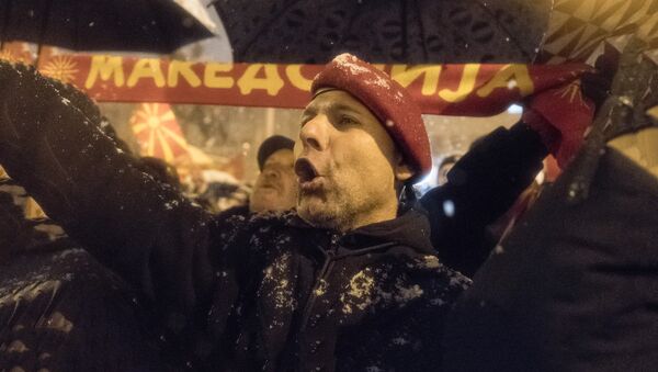 Protesti u Makedoniji - Sputnik Srbija