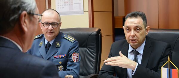 Александар Чепурин и Александар Вулин на састанку у Министарству одбране Србије - Sputnik Србија