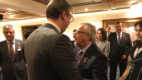 Predsednik Srbije Aleksandar Vučić na sastanku lidera Zapadnog Balkana u Sofiji - Sputnik Srbija
