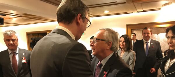 Александар Вучић и Жан-Клод Јункер у Софији - Sputnik Србија