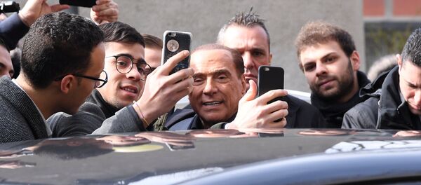Silvio Berluskoni na dan izbora u Italiji - Sputnik Srbija