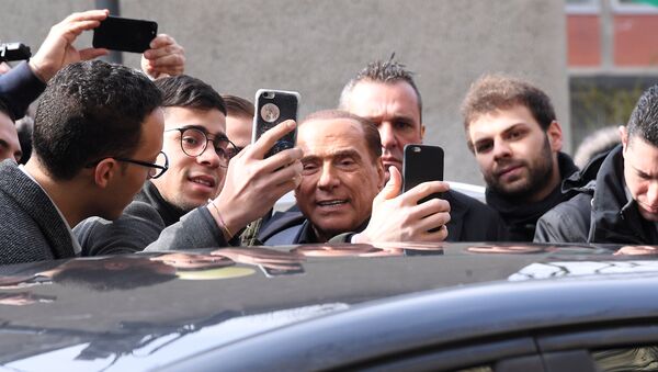 Silvio Berluskoni na dan izbora u Italiji - Sputnik Srbija