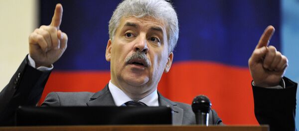 Predsednikčki kandidat Komunističke partije Ruske Federacije Pavel Grudinjin Predsednikčki kandidat Komunističke partije Ruske Federacije Pavel Grudinjin - Sputnik Srbija