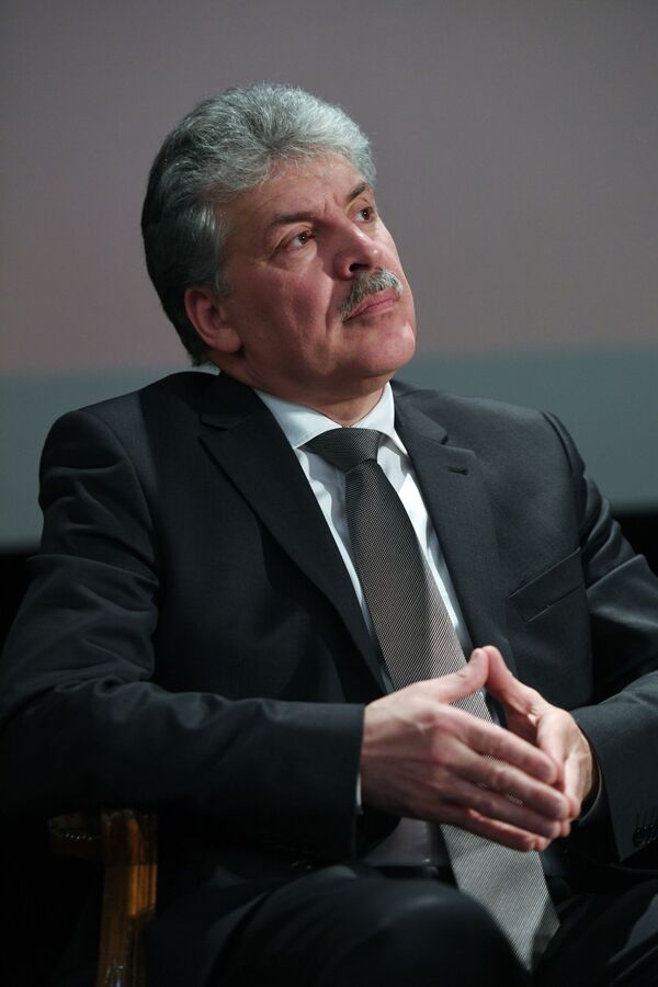 Kandidat za predsednika Rusije Pavel Grudinjin - Sputnik Srbija