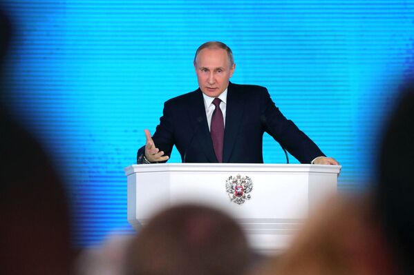 Kandidat za predsednika Rusije Vladimir Putin - Sputnik Srbija