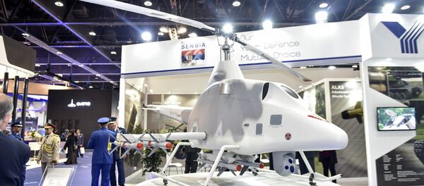 Стршљен, први српски беспилотни хеликоптер, управо пролази последња тестирања. Стршљен, први српски беспилотни хеликоптер, управо пролази последња тестирања. - Sputnik Србија