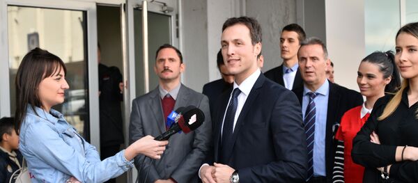 Лидер Праве Црне Горе Марко Милачић Лидер Праве Црне Горе Марко Милачић - Sputnik Србија