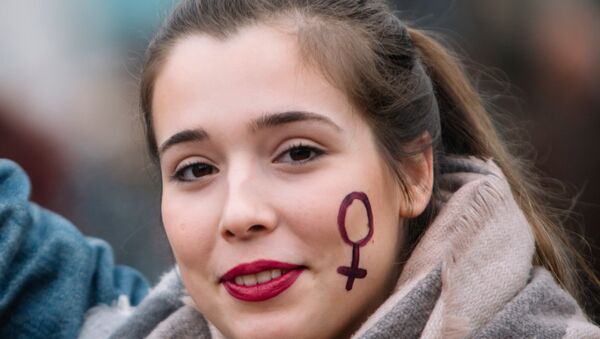 Акция протеста женщин в Барселоне - Sputnik Србија