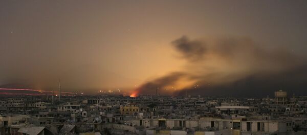 Бомбардовани делови Источне Гуте - Sputnik Србија