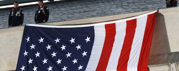 Војници на згради Пентагона и застава Америка - Sputnik Србија