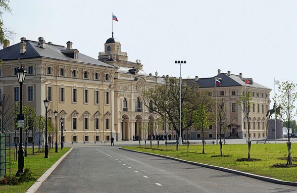 Konstantinov dvorac, sada Kongresni dvorac, u predgrađu Sankt Peterburga - Streljne Konstantinov dvorac, sada Kongresni dvorac, u predgrađu Sankt Peterburga - Streljne - Sputnik Srbija