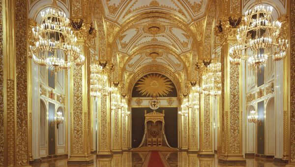 Андрејевска сала Кремља - главна просторија за церемоније. У њој се врши инаугурација председника Русије - Sputnik Србија