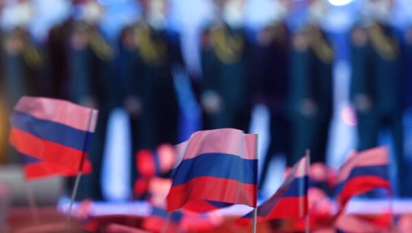 Zastave Rusije na koncertu u Krimu - Sputnik Srbija