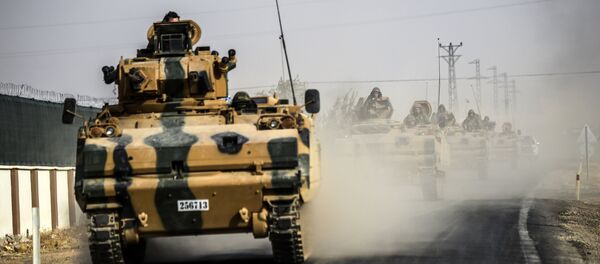 Турска војска и сиријски побуњеници Турска војска и сиријски побуњеници - Sputnik Србија