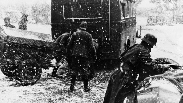 Nemačka vojska zaglavljena u snegu u Rusiji, 28. decembar 1942. - Sputnik Srbija