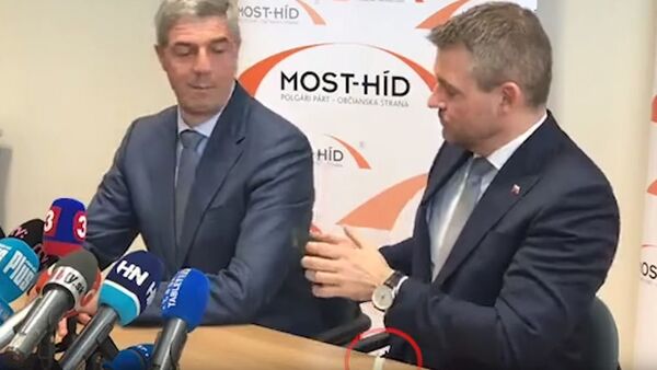 Премијер Словачке, скандал на конференцији за медије - Sputnik Србија