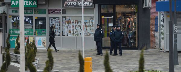 Policija tzv. Kosova u Kosovskoj Mitrovici Policija tzv. Kosova u Kosovskoj Mitrovici - Sputnik Srbija