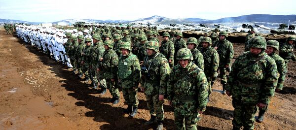 Vojne vežbe na poligonu Pasuljanske livade - Sputnik Srbija