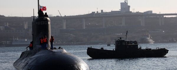 Podmornica Ust Kamčatsk u glavnoj bazi Pacifičke flote Rusije - Sputnik Srbija