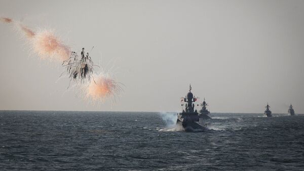 Vojne vežbe Kaspijske flote - Sputnik Srbija