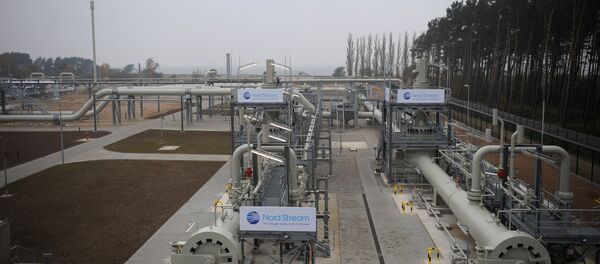 Део магистралног гасовода Северни ток у немачком граду Љубмин - Sputnik Србија