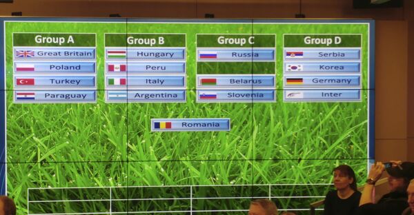 Žreb za reprezentacije u Art fudbalu u Moskvi - Sputnik Srbija