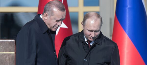 Владимир Путин и Реџеп Тајип Ердоган - Sputnik Србија