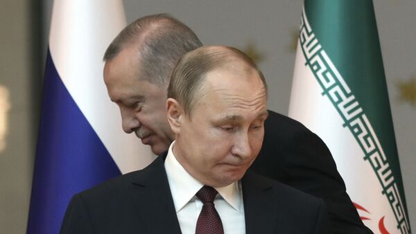 Председник Русије Владимир Путин и председник Турске Реџеп Тајип Ердоган - Sputnik Србија