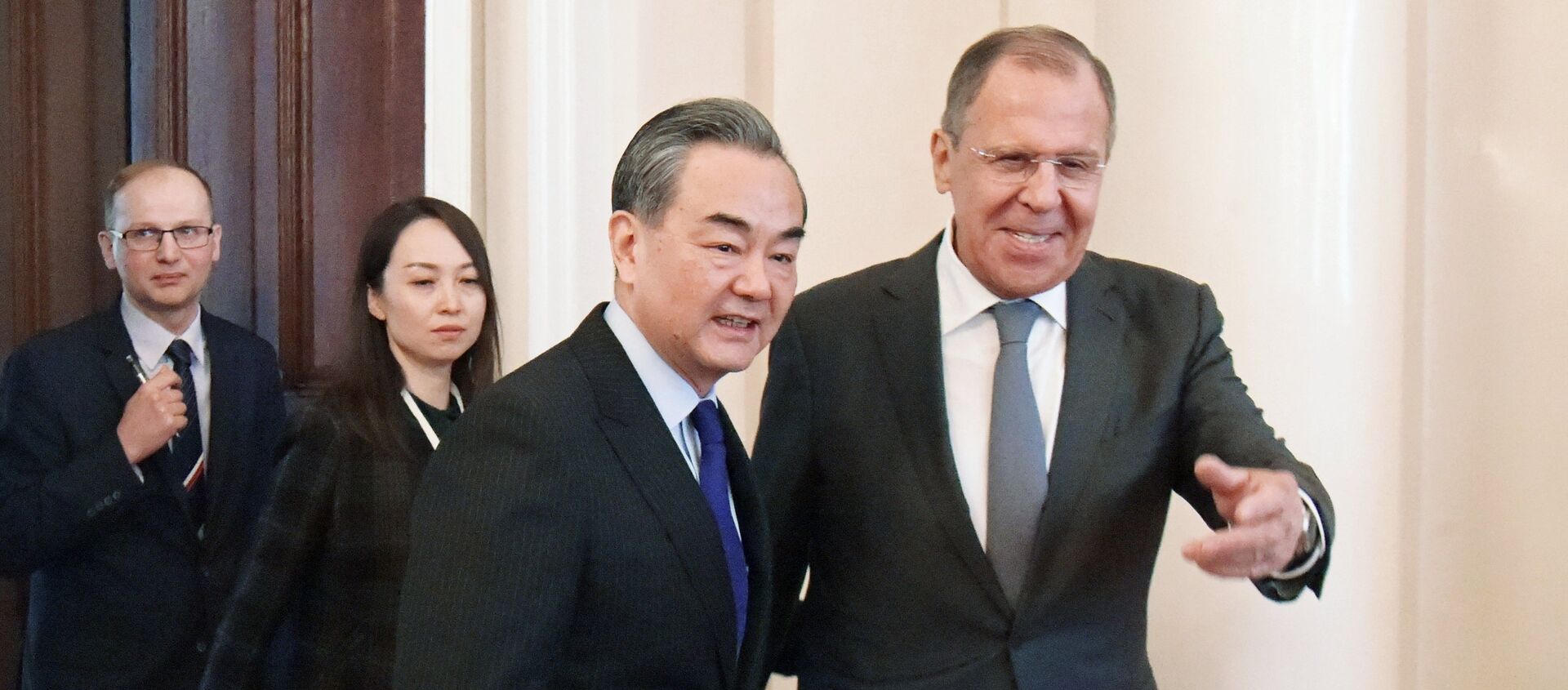 Ministri spoljnih poslova Kine i Rusije, Vang Ji i Sergej Lavrov, na sastanku u Moskvi - Sputnik Srbija, 1920, 17.09.2020