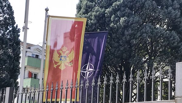 Zastave Crne Gore i NATO-a - Sputnik Srbija