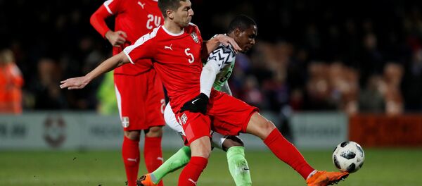 Reprezentativac Srbije Matija Nastasić na prijateljskoj utakmici protiv Nigerije. - Sputnik Srbija